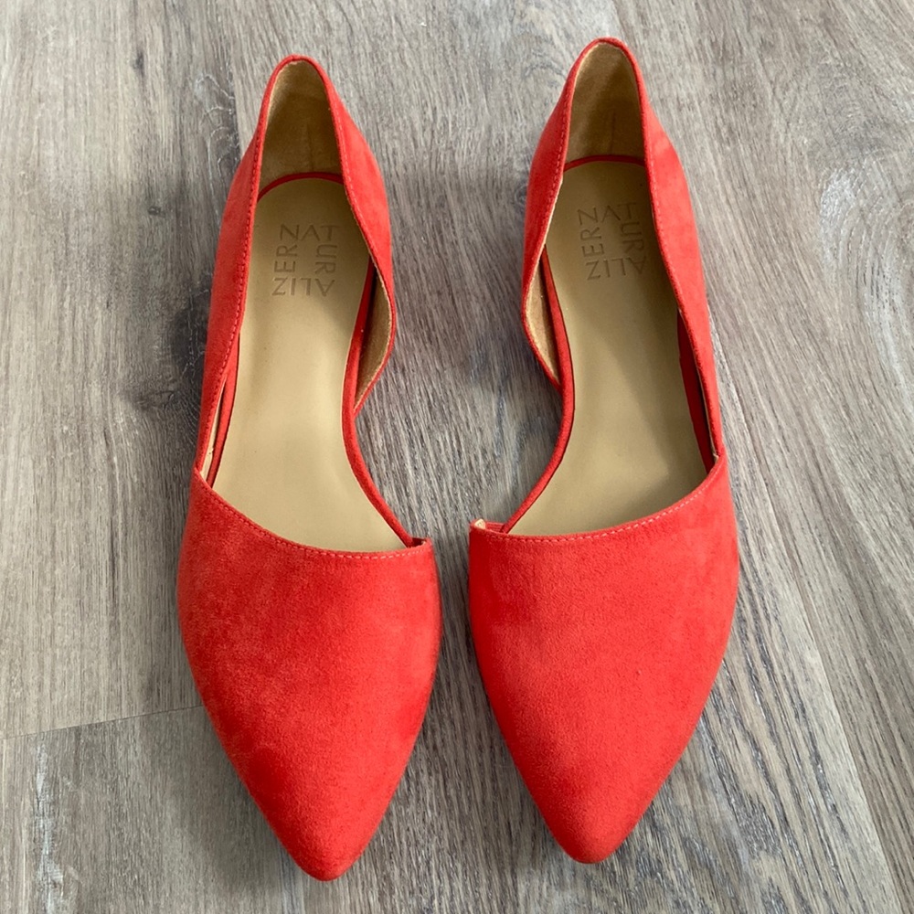NWOT Naturalizer Coral Orange Flats